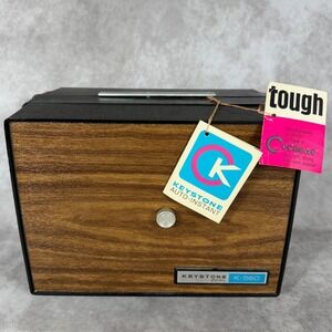 Vtg Keystone Dual K-560 Movie Projector Standard 8 Super 8 Woodgrain WORKS NWT